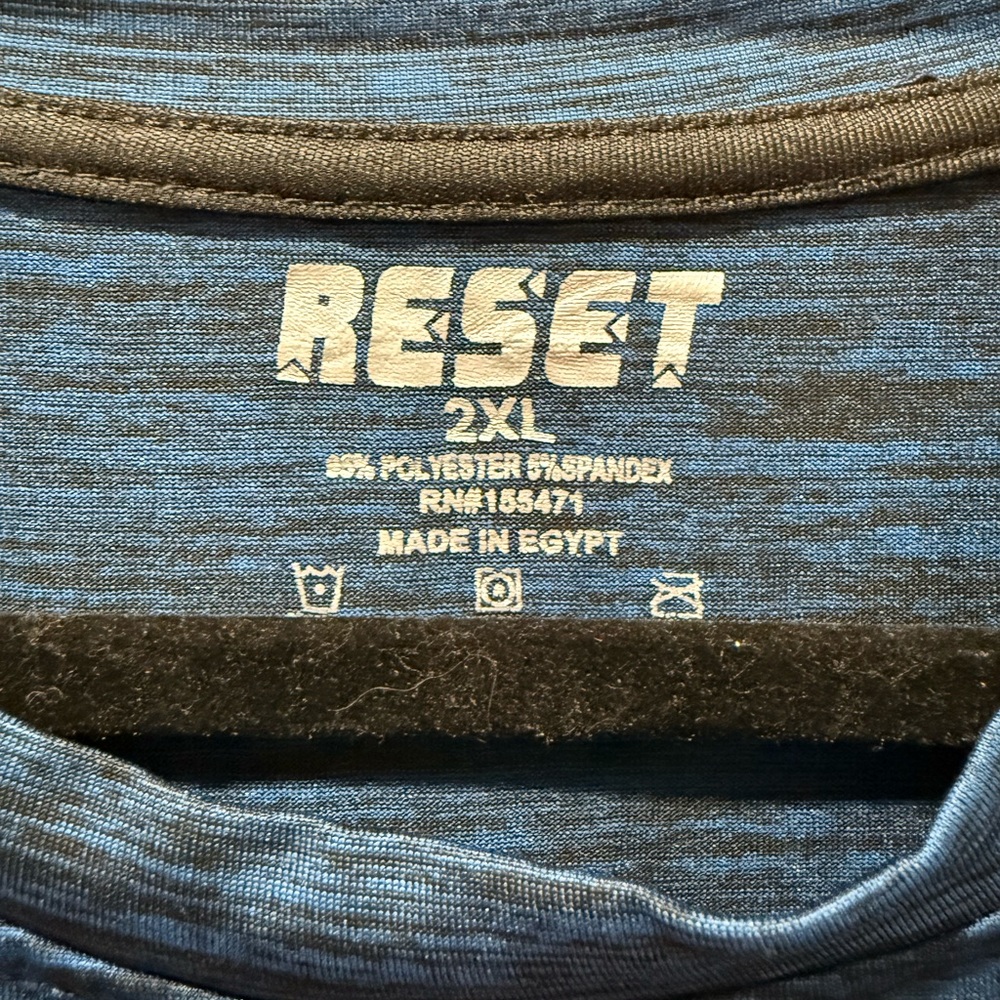 πͺ NWT Menβs Reset Blue Sleeveless Athletic Shirt β Size XXL - Picture 2 of 4